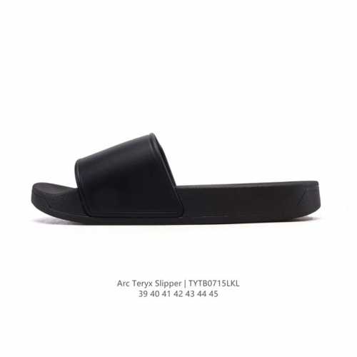 新品公司级 始祖鸟 Arcteryx Slipper系列 运动休闲 沙滩凉拖鞋 始祖鸟橡胶软底拖鞋 防滑一字拖鞋 一脚蹬男款 白色，舒适鞋底设计，重要的是不臭脚