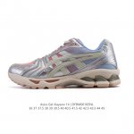 公司级 亚瑟士 Asics Gel-Kayano 14 运动休闲透气专业缓震慢跑鞋。采用工程弹性双层再生网格密度鞋面材质，后跟3D可视Gel缓震乳胶物料，升级F
