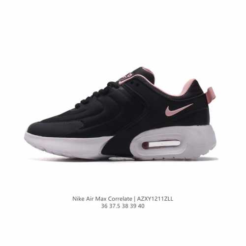 耐克 Nike Air Max Correlate 气垫缓震耐磨运动鞋时尚潮流休闲透气跑步鞋，选用网眼鞋面，脚感舒适透气。鞋舌、鞋侧及后跟处饰有品牌标识，简约大