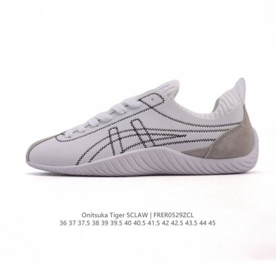 亚瑟士 Onitsuka Tiger鬼塚虎 Sclaw 轻便舒适 防滑耐磨透气支撑 低帮 生活休闲鞋 男女同款，复古美学极简风格，配色独具个性又超级好看。鞋口织
