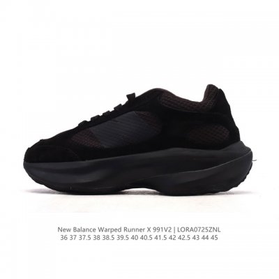 公司级 椰香扑鼻New Balance Warped Runner新款老爹鞋 厚底增高休闲复古运动跑步鞋。Beam大底提供足步弓支撑，解构皮革。用猪巴革拼接透气