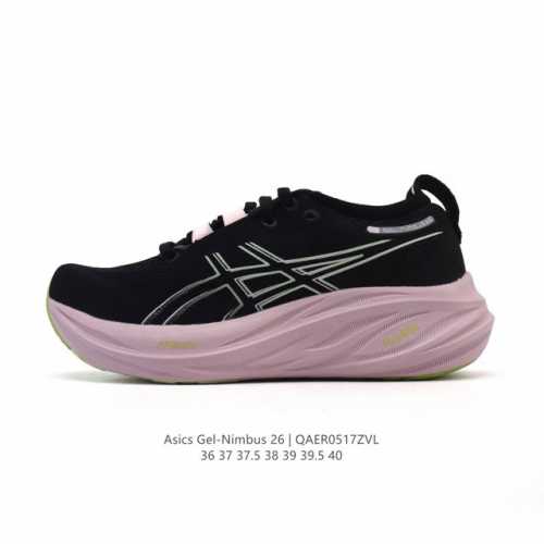 asics Gel Nimbus26 2025年新款 01#亚瑟士#跑步鞋 超厚底增高百搭老爹鞋 最舒适跑鞋 中底两大独家科技都带来全新能量 造就历来最软弹的