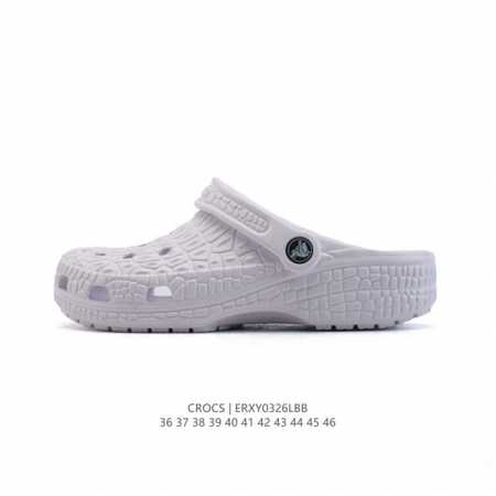 70 【新款】Crocs/卡骆驰 鳄鱼纹鞋面运动 休闲 沙滩 包头 拖鞋 经典洞洞鞋 家居凉拖鞋 一式两用！ Crocs的鞋子采用了其专利材料——Croslit - 点击图像关闭