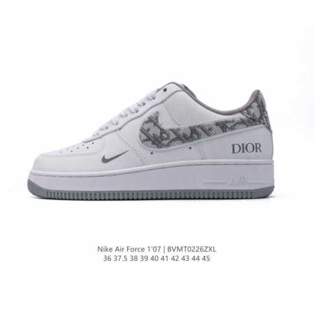 耐克Nike Air Force 1 Low 空军一号 Af1 2025年新款 小白鞋 迪奥联名 低帮百搭厚底增高休闲运动板鞋。柔软、弹性十足的缓震性能和出色的 - 点击图像关闭