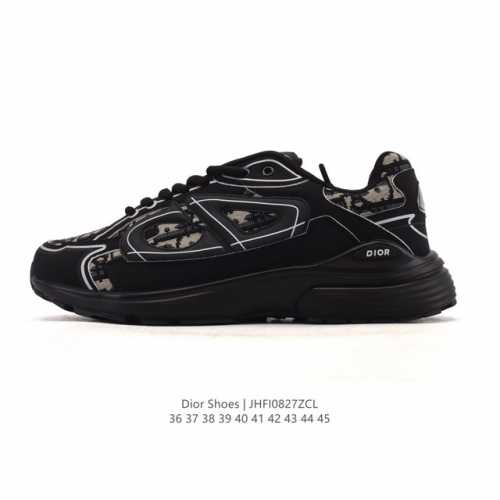 Dior 迪奥 高奢品牌 彰显高级气质 Dior 运动鞋低帮系列复古休闲鞋时尚慢跑鞋厚底老爹鞋圆头系带 运动跑鞋 生活休闲鞋 男款 时髦单品 时尚百搭 复古老爹