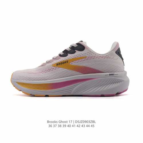 新品公司级 布鲁克斯Brooks Ghost 幽灵 17 经典鞋款厚底增高运动老爹鞋，Max 坐垫。搭载 Dna Loft V3 氮气超临界发泡中底，前掌厚度