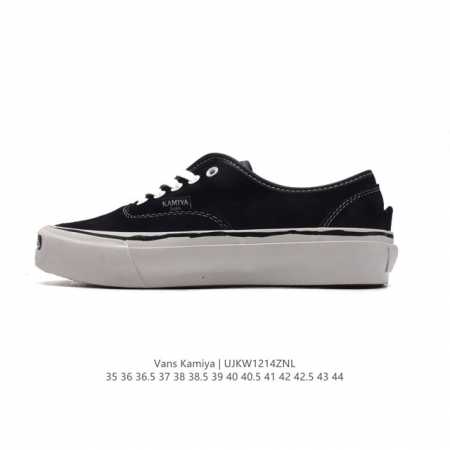 公司级 Vans范斯新品kamiya 防滑耐磨 低帮板鞋 潮流休闲帆布 小白鞋。工艺：硫化1:1 重量1:1、真标、原钢印、材质标、鞋型标、合格证 。 类型：男 - 点击图像关闭