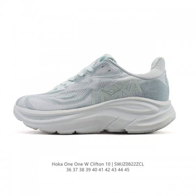 新款 Hoka One One 推出升级 Clifton 10 克利夫顿10代 男女士休闲跑步鞋轻量缓震运动鞋。Hoka One One的Clifton克利夫顿