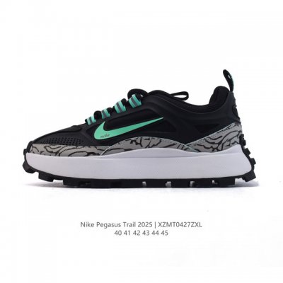 新品 耐克 Nike 小红书爆款 阿甘鞋男士夏季透气网面休闲爆款厚底增高运动高级时尚老爹鞋Nike Reactx pegasus Trail 2026 越野跑步