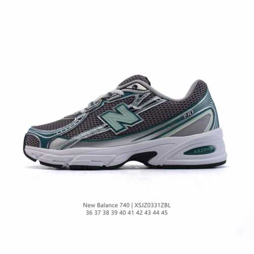 公司级 New Balance Mr740 Nb新百伦系列复古老爹风休闲运动慢跑鞋。采用轻质牛剖革拼接透气网眼衬垫织物鞋面材质 T-Beam大底提供足步弓支撑