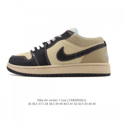 耐克 乔丹Air Jordan 1 Low Aj1 乔1 乔丹1代Aj1 低帮复古文化休闲运动篮球鞋。该鞋款从 1985 年元年款汲取设计灵感，焕新演绎简约经典
