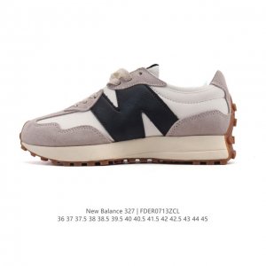 真标 Nb 新百伦 New Balance 327系列复古休闲运动慢跑鞋时尚男女运动鞋 以更纯粹的复古风格设计打造的全新造型 侧身还以解构设计，将 N 字标志以