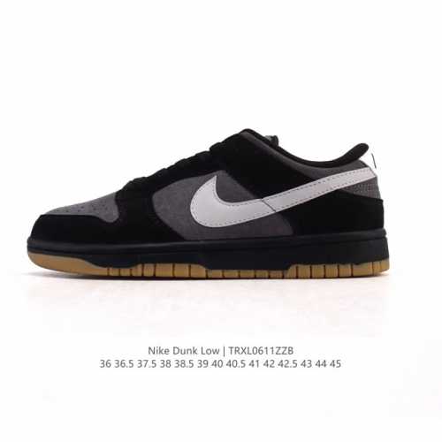 耐克 Nike Sb Dunk Low Pro 运动鞋复古板鞋 路易威登联名 潮滑板鞋。采用柔软皮革鞋面，经久耐穿，塑就如元年款 Dunk 般的复古质感。鞋头透