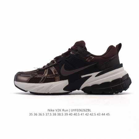 公司级 Nike 耐克 V2K Run 减震防滑 复古低帮运动跑步鞋 超火复古跑鞋，采用太空革组合呼吸网眼布鞋面材质，搭载正确4层组合底模，嵌入Tpu加固稳定模 - 点击图像关闭