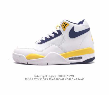 头层皮 耐克 Nike Nike 耐克男女鞋篮球鞋经典高帮air Flight Legacy系带缓冲舒适气垫慢跑鞋 耐克air Flight是一个很古老而且庞大 - 点击图像关闭