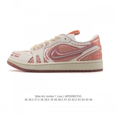 耐克 乔丹Air Jordan 1 Low Aj1 乔1 乔丹1代Aj1 低帮复古文化休闲运动篮球鞋。该鞋款从 1985 年元年款汲取设计灵感，焕新演绎简约经典