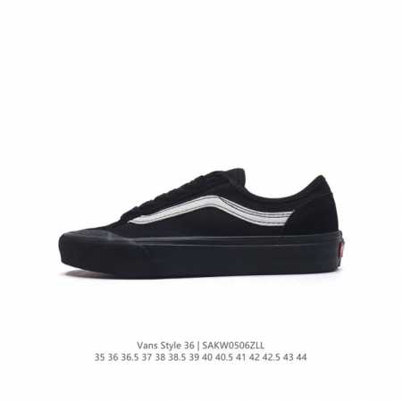 万斯vans范斯官方同步 Style 36 Decon Vr3 Sf权志龙 小包头系统侧边条纹简约复古男女鞋低帮板鞋经典运动鞋 码数：35 36 36.5 37 - 点击图像关闭