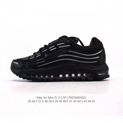 公司级 Nike耐克男女鞋 Cdg X Nike Air Max Tl 2.5 联名款复古风气垫跑鞋 缓震运动鞋 侃爷亲穿同款！鞋身自带大量 3M 反光细节，光
