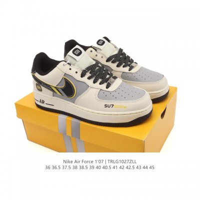 特价 耐克 Nike Air Force 1 '07 Low 空军一号含气垫 低帮 小白鞋 百搭厚底增高休闲运动板鞋。柔软、弹性十足的缓震性能和出色的中底设计，
