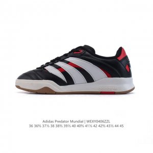 阿迪达斯 Adidas Predator Mundial Shoes 经典运动板鞋 从往昔汲取灵感的足球风经典运动鞋 这款Adidas经典运动鞋，融合往日经典设