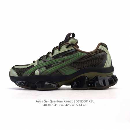 公司级 Asics 亚瑟士 Gel-Quantum Kinetic 男女士复古休闲运动鞋厚底增高老爹鞋。Asics Gel-Quantum Kinetic 运动 - 点击图像关闭