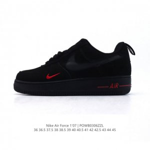 耐克 Nike Air Force 1 '07 Low 2025新年新款 空军一号含气垫 小白鞋 低帮百搭厚底增高休闲运动板鞋。柔软、弹性十足的缓震性能和出色的