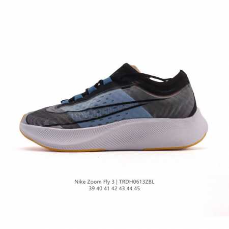 耐克 Nike Zoom Fly 3男子公路竞速跑步鞋厚底时尚休闲运动鞋，从 Vaporfly 汲取灵感，Nike Zoom Fly 3 男子公路竞速跑步鞋为长 - 点击图像关闭