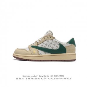 耐克 Nike Air Jordan 1 Low Og Sp Military Blue Aj1乔1 倒勾 路易威登联名 低帮篮球鞋 Aj1 乔丹1代 Aj1