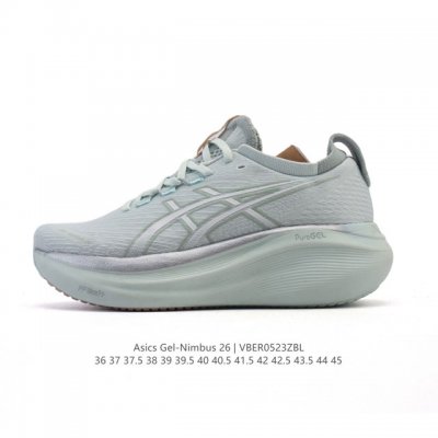 公司级 Asics亚瑟士升级Gel-Nimbus 27男女款跑鞋透气缓震回弹跑鞋N27跑步鞋该鞋款专为提高跑者舒适度和运动表现而设计 搭载了新型鞋面材料和更强的