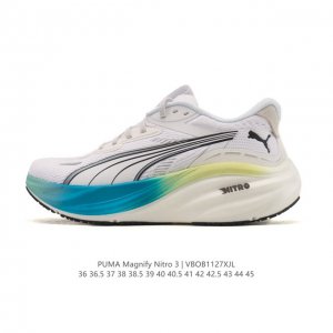 公司级 puma 彪马Magnify Nitro 3 低帮男女子缓震透气运动跑步鞋 厚底增高老爹鞋 尺码：36-45含半码 编码：Vbob1127Xjl