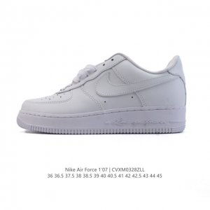 130 耐克 Nike Air Force 1 ’07 空军一号 Af 1 低帮 厚底增高百搭 小白鞋 字母鞋底 休闲运动板鞋。柔软、弹性十足的缓震性能和出色的