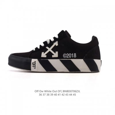 公司级 独家实拍Off-White Out Of Office 低帮系带时尚板鞋 德训鞋 休闲运动鞋 街头运动元素 双色设计 标志性Arrows图案标志性Zip