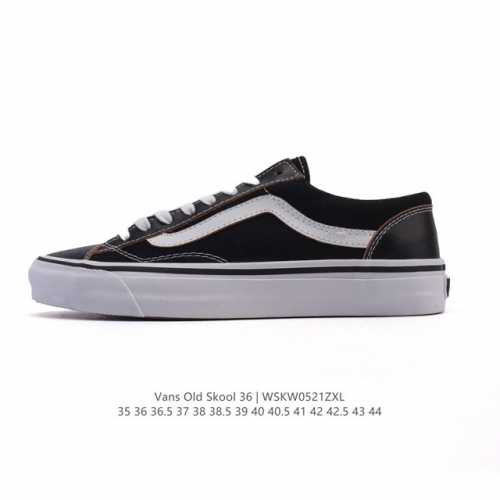万斯 Vans Og Oid Skool百搭休闲低帮运动滑板鞋 其实Style 36就是现在风靡潮流的Vans鞋款Old Skool的Og版本 历经岁月洗礼的复