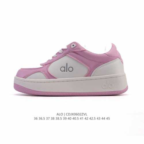 新品公司级 Alo Yoga Recovery Mode 舒适简约小白鞋 防滑耐磨 低帮 运动板鞋 男女同款 明星圈很火的Alo真的很贵气 质感一绝 鞋垫有一点