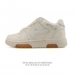 公司级 独家实拍Off-White Out Of Office 低帮系带时尚板鞋 厚底增高小白鞋 街头运动元素 双色设计 标志性Arrows图案标志性Zipti