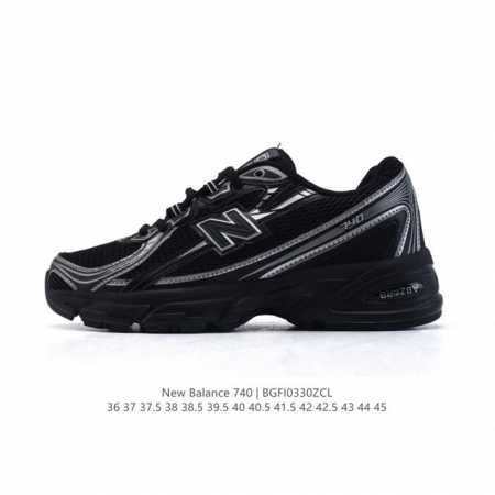 New Balance Mr740 Nb新百伦系列复古老爹风休闲运动慢跑鞋。采用轻质牛剖革拼接透气网眼衬垫织物鞋面材质 T-Beam大底提供足步弓支撑 保持步态 - 点击图像关闭