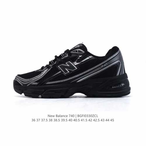New Balance Mr740 Nb新百伦系列复古老爹风休闲运动慢跑鞋。采用轻质牛剖革拼接透气网眼衬垫织物鞋面材质 T-Beam大底提供足步弓支撑 保持步态