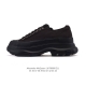 意大利高奢品牌-亚历山大 麦昆 Alexander Mcqueen Sole Sneakers 低帮时装厚底显高百搭休闲松糕跟板鞋 男女式小白鞋 厚底增高帆布运