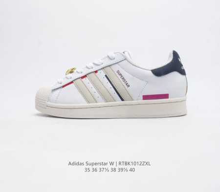 公司级阿迪达斯 Adidas Superstar 三叶草经典贝壳头系列 新款休闲板鞋潮流男女士运动鞋 鞋面织物材质 标志性的贝壳鞋头 锯齿三条纹 简约的线条 就 - 点击图像关闭