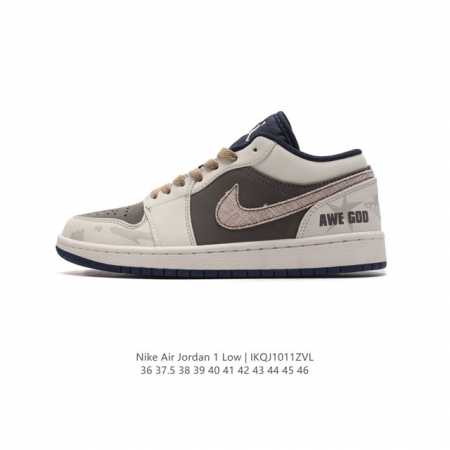 真标 耐克 乔丹air Jordan 1 Low Aj1 乔1 乔丹1代aj1 低帮复古文化休闲运动篮球鞋。从1985 年面世的元年款汲取设计灵感，采用简洁大方 - 点击图像关闭