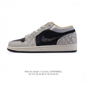 耐克 乔丹Air Jordan 1 Low Aj1 乔1 乔丹1代Aj1 低帮复古文化休闲运动篮球鞋，从1985 年面世的元年款汲取设计灵感，采用简洁大方的经典