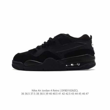 耐克 Nike Air Jordan 4 Retro OG 低帮 迈克尔 乔丹AJ4代乔4 复古休闲运动文化篮球鞋。秉承轻量化的速度型篮球鞋设计思想完成设计，降 - 点击图像关闭