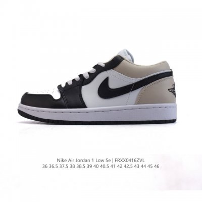 耐克 乔丹Air Jordan 1 Low Aj1 乔1 乔丹1代Aj1 低帮复古文化休闲运动篮球鞋，从1985 年面世的元年款汲取设计灵感，采用简洁大方的经典
