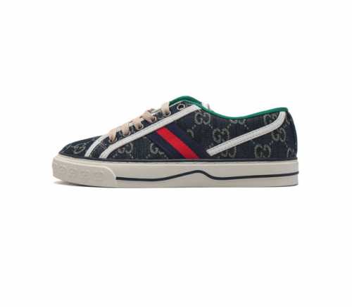 Gucci 古奇 小白鞋 古驰奢侈品男女运动板鞋 休闲鞋子 Gucci Tennis 1977老花鞋 经典耐穿 复古感满满的gucci老花鞋老花满印板鞋 生胶底