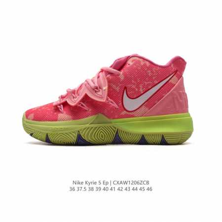 耐克 Nike Kyrie Low 5 Ep 欧文5代男女士低帮休闲运动篮球鞋.解构绑带。鞋面在制作时加入tpu织物细线，保持鞋面刚性的同时又能提供不错韧性，包 - 点击图像关闭