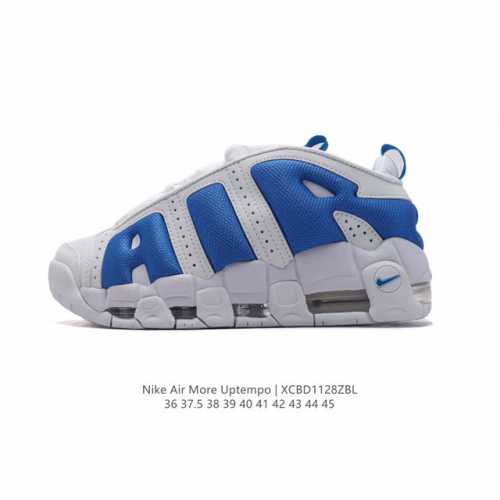 耐克 Nike Air More Uptempo '96 皮蓬全掌气垫男女子运动鞋厚底增高缓震慢跑鞋。续写 20 世纪 80 年代和 90 年代篮球运动飞速发展
