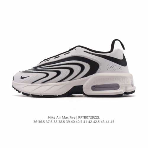耐克 Nike 2025年新款 Air Max Fire休闲鞋 气垫百搭厚底增高老爹运动跑步鞋If262 02 时尚利落，富有支撑力，是 Air Max 系列的