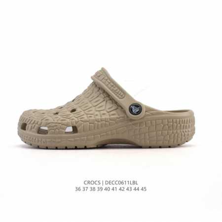 新款 Crocs 卡骆驰 鳄鱼纹鞋面运动 休闲 沙滩 包头 拖鞋 经典洞洞鞋 家居凉拖鞋 一式两用！ Crocs的鞋子采用了其专利材料 Croslite。这种材 - 点击图像关闭