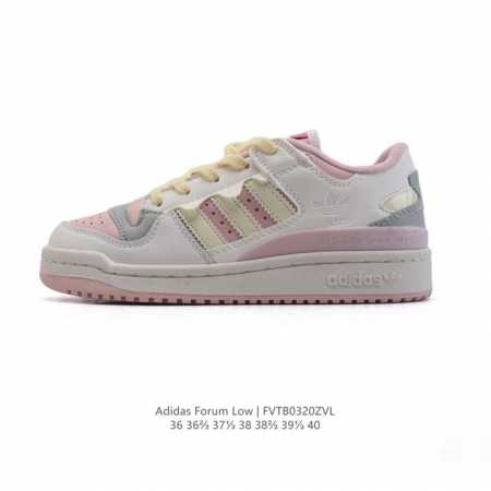 180 adidas/阿迪达斯 三叶草 Forum Low 女运动鞋 摩登演绎篮球风的经典鞋。英文的“Forum”，是进行表达的场所，在这里，可以释放自己的热情 - 点击图像关闭