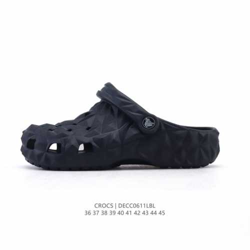 Crocs 沙滩洞洞鞋 榴莲造型鞋面男女士休闲厚底增高凉拖鞋 卡骆驰明星同款 厚底增高凸显大长腿沙滩鞋 选择尺码时 建议选大一码 脚感更舒适 这款没有鞋盒 类型